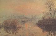 Sunset on the seine,Winter Effect (nn02) Claude Monet